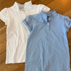 2 little English polo shirts size 8